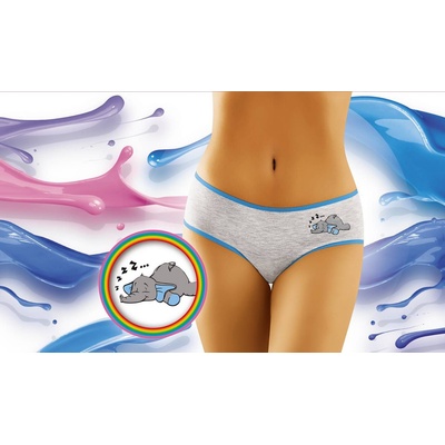 Wol-Bar Бикини Figi-Funny-Sonik-2501-MelanV-14160-Melanż - Черен, размер XS