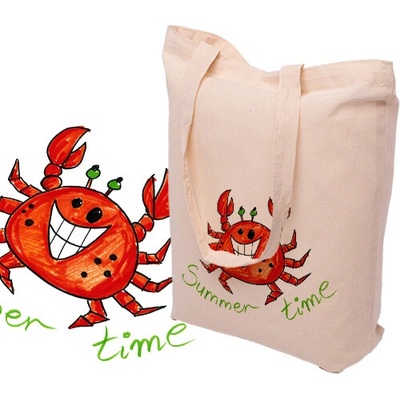Bavlnená taška s potlačou KRAB