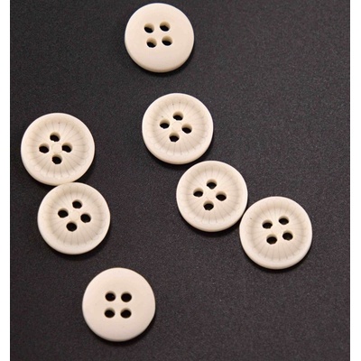 Dierkový košeľový gombík - kameninový - priemer 1,2 cm