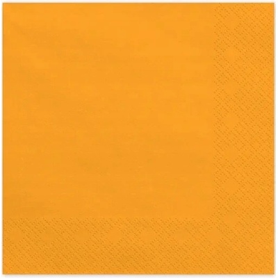 Párty Deco Papierové servítky oranžové 33x33 cm 20 ks