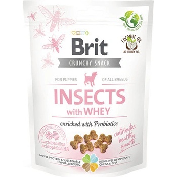 Brit Care Dog Crunchy Cracker Puppy Insects with Whey enriched with Probiotics 200 g
