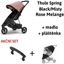 Thule Spring Black / Misty Rose Melange 2021 + madlo + pláštěnka