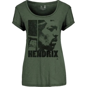 Image 1 of Jimi Hendrix Let Me Live Khaki Green L Дамски Риза (JHXTS15LK03)
