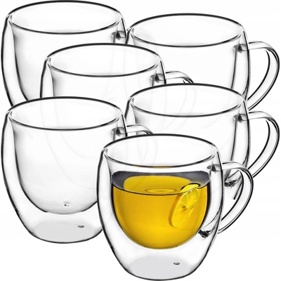 Kadax Poháre na kávu a čaj 6 x 250 ml