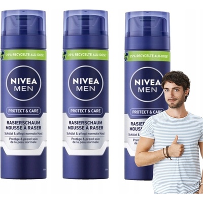 Nivea Men Protect & Care pěna na holení 200 ml – Sleviste.cz