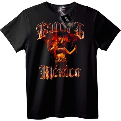 NOONEBRAND Тениска Karol G Мексикански огън - 2XL, Black