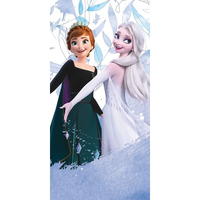 TipTrade Bavlnená froté osuška 70x140 cm Ľadové kráľovstvo Princezné Anna a Elsa