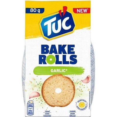 TUC Bake Rolls Cesnak Chlebové sucháre balenie 80 g