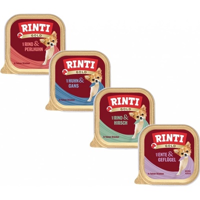 Rinti Gold Mini jemné kousky mix 4 druhy 64 x 100 g