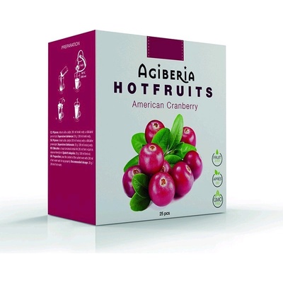 Hotfruits Agiberia Americká Brusinka čaj 25 x 20 g