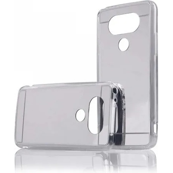 LG Луксозен силиконов калъф Mirror с огледален ефект в сребристо за LG G5 (SCMirrorLGG5Silver)