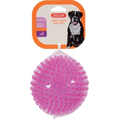 Zolux Hračka pro psy Ball Spike 8 cm růžová