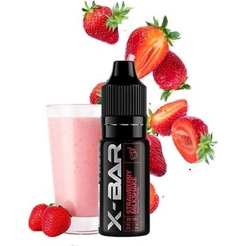 J-Well X Bar Nic Salt Strawberry Milkshake 10 ml 20 mg