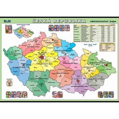 Česká republika - admin. mapa XL (100x70 cm)