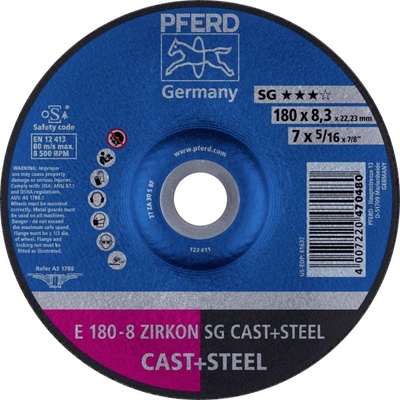 Pferd Brúsny kotúč lomený 180 x 22.23 mm 62217837 10 ks