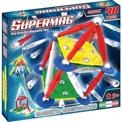 Supermag магнитен строителен комплект Classic primary 48 бр