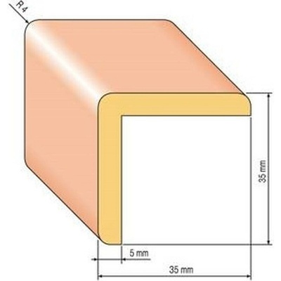 Roh ochranný krycí – 35 × 35 × 1200 mm