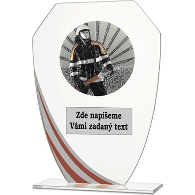 VIZINGR Hasiči sklo W191.08-FG039 W191.08-FG039/17,5 cm