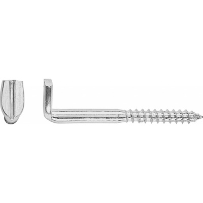 Hák s drážkou pozinkovaný, průměr 4,4 mm x 30 mm, 8 ks