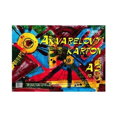 Bobo Watercolour Cardboard A3 250 g Skicár