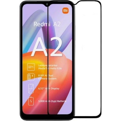 Xiaomi 6D стъклен протектор Full Glue Cover, за Xiaomi Redmi A2/A2 Plus, Черен (2560)