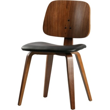 vtwonen Трапезен стол от орех с тапицерия от изкуствена кожа Classic - vtwonen (377147-ZW)