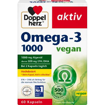 Doppelherz aktiv Omega-3 1000 vegan - 60 броя