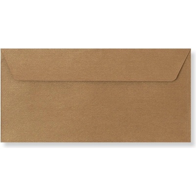 Envelopes Ltd. Barevná obálka DL zlatá bronzová texture ,balení 50 ks 471789