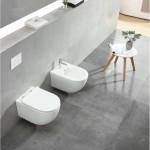 Inter Ceramic Комплект тоалетна чиния Inter Ceramic с капак, лъскава бяла (5238)
