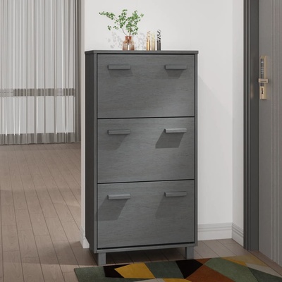 Nábytek XL Hamar tmavě šedý 59,5 x 35 x 117 cm 340514