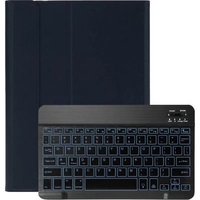 AppleKing puzdro s podsvietenou klávesnicou pre iPad 10,2" (2019-2021) / Air 3 (2019) / Pro 10,5" Tmavomodré