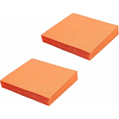 Mazurek Ubrousky oranžové 40 ks 3V party 33x33cm