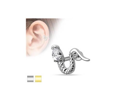 Piercingate Činka do ucha Had PNC00089