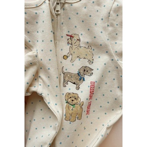 Konges Sløjd бебешки гащеризон за деца от памук GIO ZIP ONESIE GOTS (KS106033.9BY2)