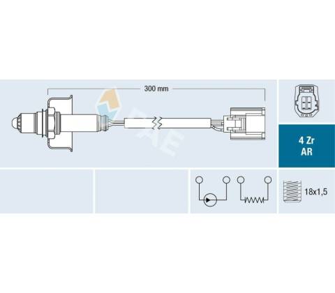 Lambda sonda FAE 75644