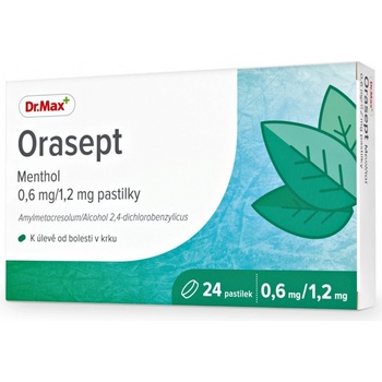 ORASEPT MENTHOL ORM 0,6MG/1,2MG PAS 24