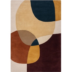 Flair Rugs Лилав ръчно изработен вълнен килим 120x170 cm Glow Purple Multi - Flair Rugs (503119377441)