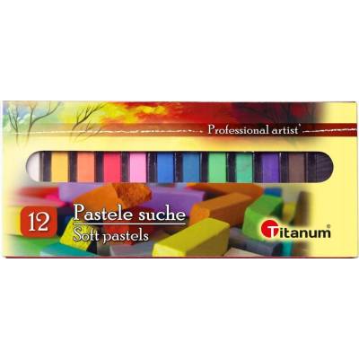 Titanum suché pastely kartónové 12 farieb