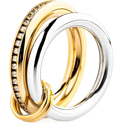 Franco Bene Dvoubarevný propojený prsten 484