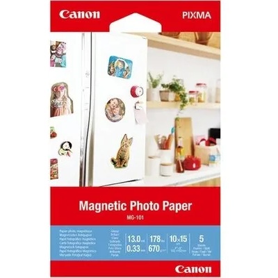 Canon Хартия Canon Magnetic Photo Paper MG-101, 10x15 cm, 5 sheets (3634C002AA)