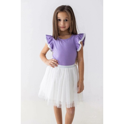 Lily Grey top s krajkou fialkový