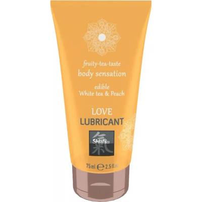 Ядлив лубрикант на водна основа, бял чай и праскова - Love Lube 75ml (HOT0067040)