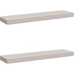 vidaXL Калъфи за пейки, 2 части VUGHT 2 pcs 100% полиестер Бяло (950595)