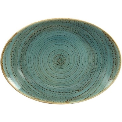 RAK Porcelain Twirl talíř oválný lagoon 32 × 23 cm