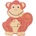 Orange Tree Toys Дървен пъзел Orange Tree Toys - Маймунка (OTT06986)