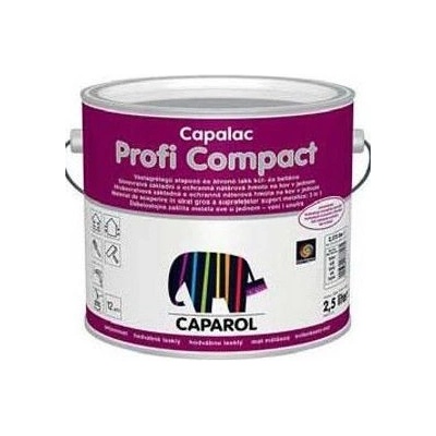 Caparol Capalac Profi compact silnovrstvý email lak protikorozní Transparentní 1L