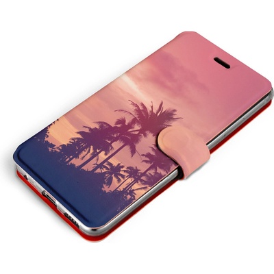 Pouzdro Mobiwear Flip Samsung Galaxy M23 5G - M134P Palmy a růžová obloha