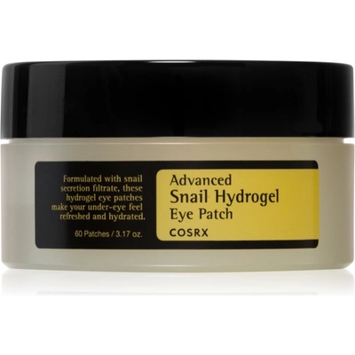 Cosrx Advanced Snail Hydrogel Eye Patch хидрогелова маска за зоната около очите за освежаване и хидратация 60 бр