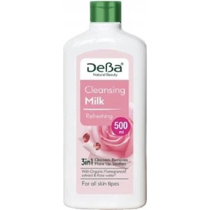 Дева Natural Beauty Refreshing-почистващо тоалетно мляко с екстракт от нар и розова вода 500мл