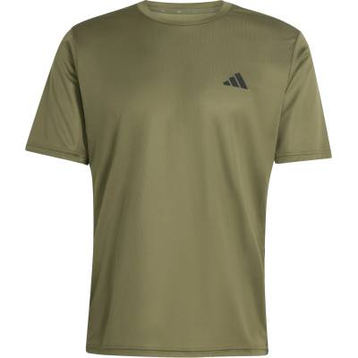 adidas Мъжка спортна тениска adidas WE Base 3-Stripes Tee Sport shirt - Olive Strata / Black - размер XXL (216-8714-0415)